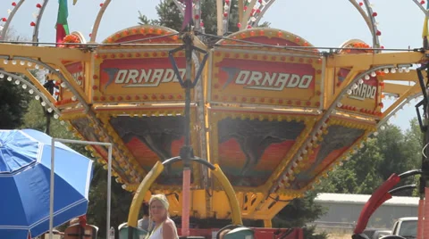 Fair Ride Stock Footage 27815420