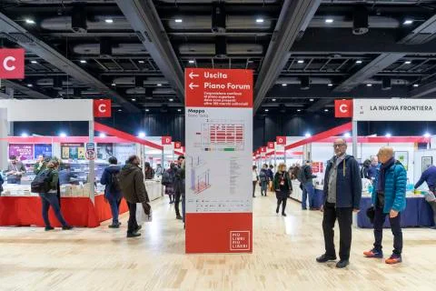 Fair of small and medium publishing "More books, more free" Stock Photos