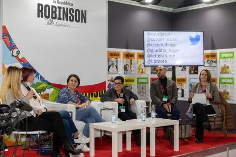 Fair of small and medium publishing "More books, more free" Stock Photos