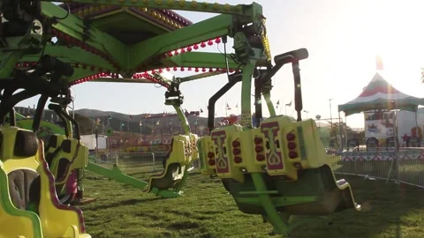 The fair is totally empty Stock Footage 154569284