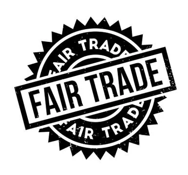 Fair Trade rubber stamp Illustrazione stock