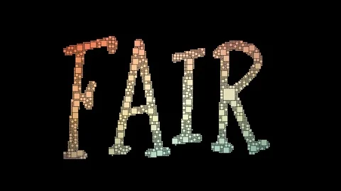 Fair Value Pixelated Text Morphing Looping Boxes With Glitch Effect 스톡 동영상 113882195