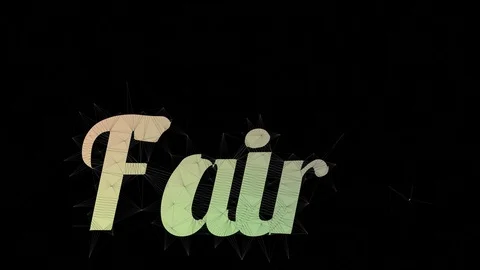 Fair Value Text Changing Tessellation Looping Grid Text Morph 스톡 동영상 113868095