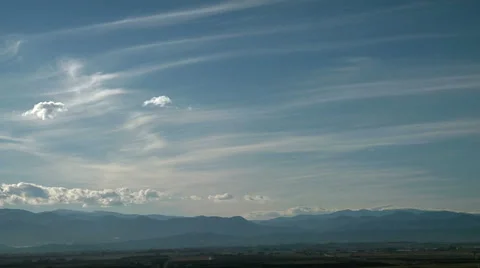 Fair Weather Sky Stock Footage 54743538