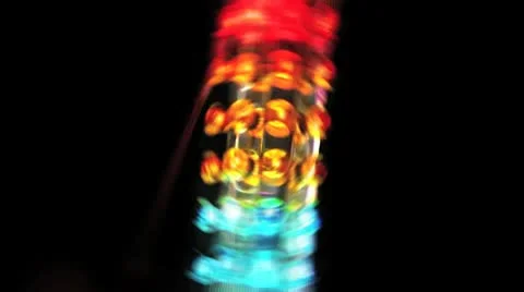 Fairground - flashing coloured lights Stock Footage 10689261