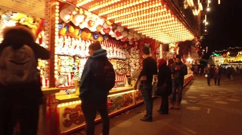 Fairground Games Stock Footage 57423135