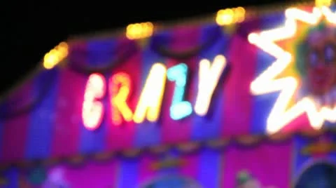 Fairground -  illuminated fairground signs 動画素材 10688853