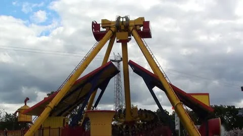 Fairground ride Stock Footage 10806980