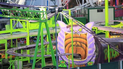 Fairground ride Stock Footage 24923631