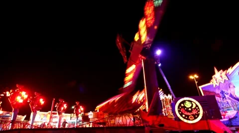 Fairground time lapse Stock Footage 8681752