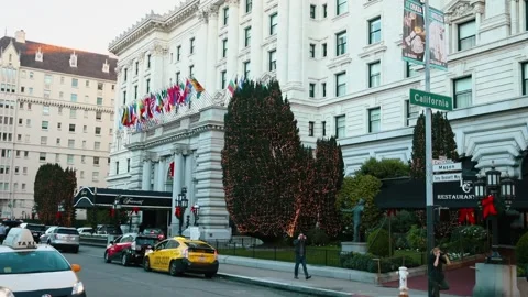 The Fairmont San Francisco Hotel Stock Footage