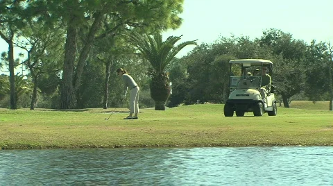 Fairway Golf Shot Stock Footage 756612