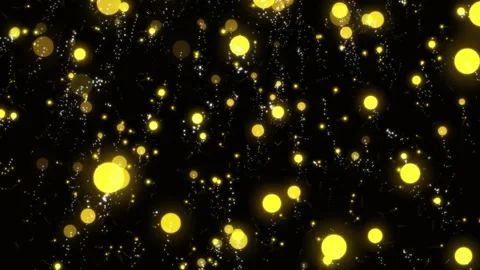 Fairy Bokeh flying particles background - glowing particles Stock Footage 208346470