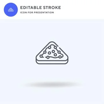 Fairy Bread icon vector, filled flat sign, solid pictogram isolated on white Stock Illustration