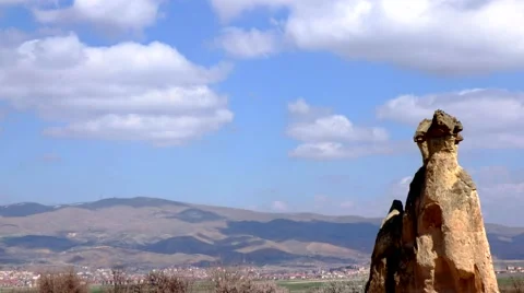 Fairy chimneys - Cappadocia - timelapse Stock Footage 58815448