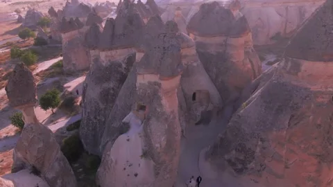 Fairy Chimneys in Cappadocia, Turkey Stock Footage 185348901