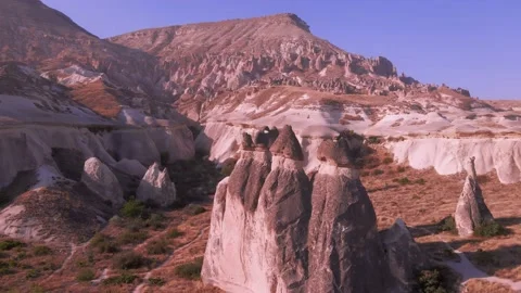 Fairy Chimneys in Cappadocia, Turkey Vídeos de archivo 185357910
