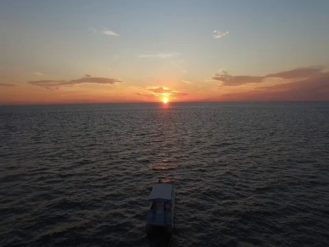 Fairy coasting to sunset Stockbeeldmateriaal 69671448