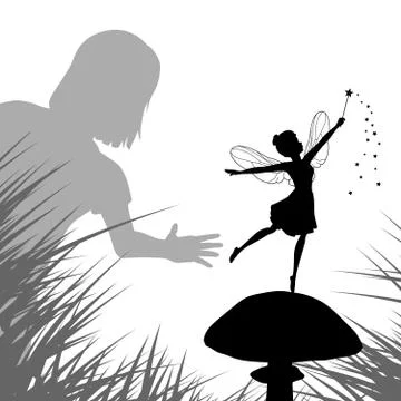 Fairy discovery Stock Illustration