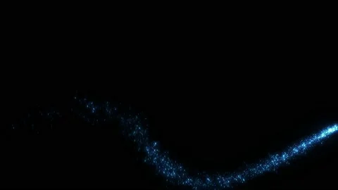 Fairy dust on black with alpha Stock Footage 145651942