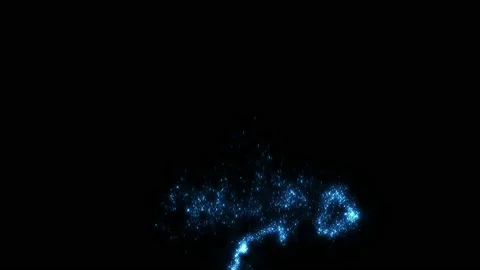 Fairy dust on black with alpha Stock Footage 145651959