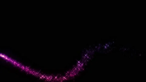 Fairy dust on black with alpha Stock Footage 145651983