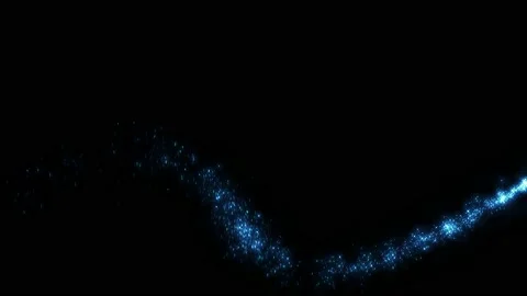 Fairy dust on black with alpha Stock Footage 145652001