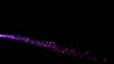 Fairy dust on black with alpha Stock Footage 145652087