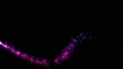 Fairy dust on black with alpha Stock Footage 145652108