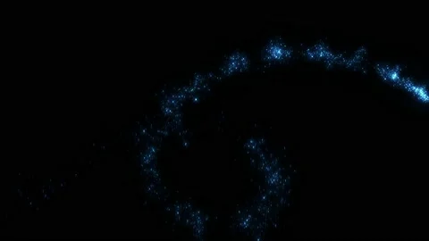 Fairy dust on black with alpha Stock Footage 145652217