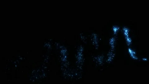 Fairy dust on black with alpha Stock Footage 145652239
