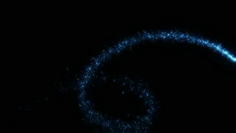 Fairy dust on black with alpha Stock Footage 145652265