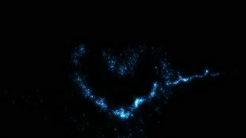 Fairy dust on black with alpha Stock Footage 145652304