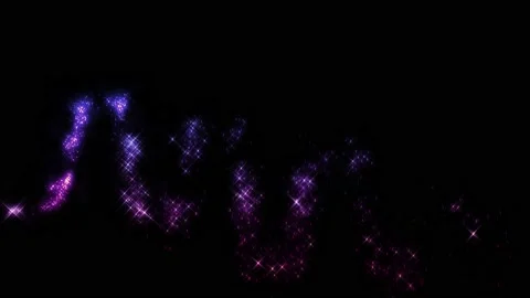 Fairy dust on black with alpha Stock Footage 145652373