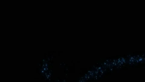 Fairy dust on black with alpha Stock Footage 145652431