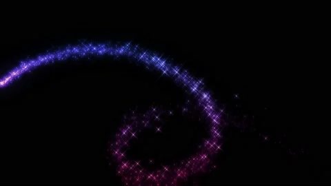 Fairy dust on black with alpha 動画素材 145652471