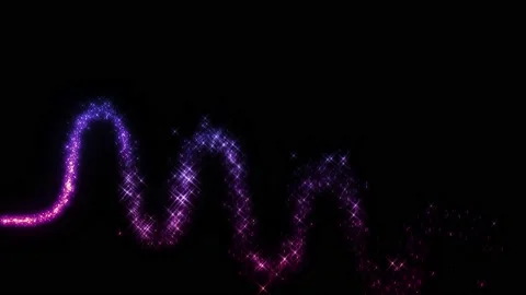 Fairy dust on black with alpha Stock Footage 145652500