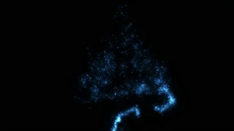 Fairy dust on black with alpha Stock Footage 145652527