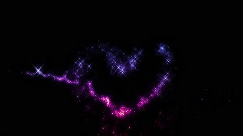 Fairy dust on black with alpha Stock Footage 145652549