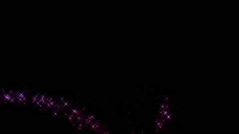 Fairy dust on black with alpha Stock Footage 145652572