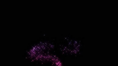 Fairy dust on black with alpha Stock Footage 145652617
