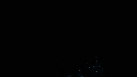 Fairy dust on black with alpha Stock Footage 145652707