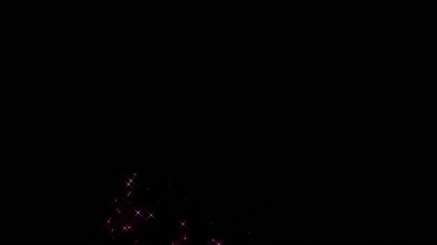 Fairy dust on black with alpha Stock Footage 145652748