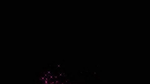 Fairy dust on black with alpha Stock Footage 145652767