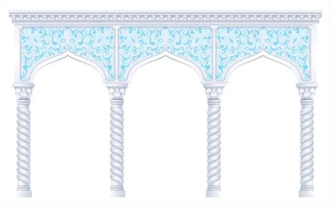 Fairy eastern arch Stock Illustration