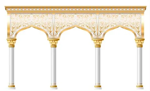 Fairy eastern arch Stock Illustration