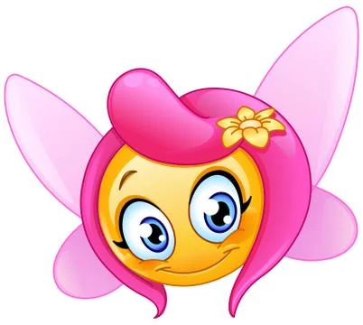 Fairy emoticon Illustrazione stock