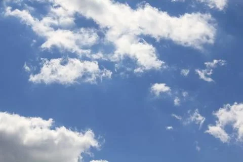 Fairy figures from the clouds on the blue sky Stock Photos