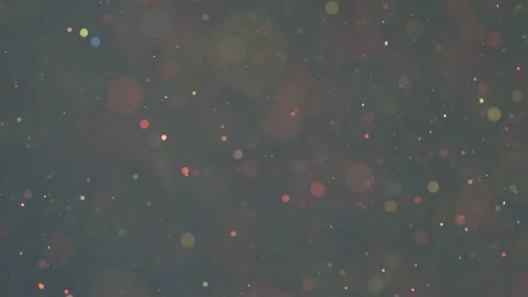The fairy fly of shiny particles on the dark background. slow motion Stock Footage 160065027