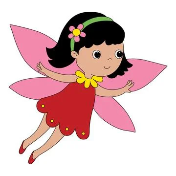 A fairy is flying vector illustration Stock Illustration
